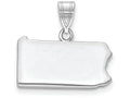 FJC Finejewelers 14k White Gold Pa State Charm Bail Only
