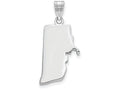 FJC Finejewelers 14k White Gold Ri State Charm Bail Only