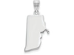 FJC Finejewelers 14k White Gold Ri State Charm Bail Only