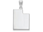 FJC Finejewelers 14k White Gold Ut State Charm Bail Only