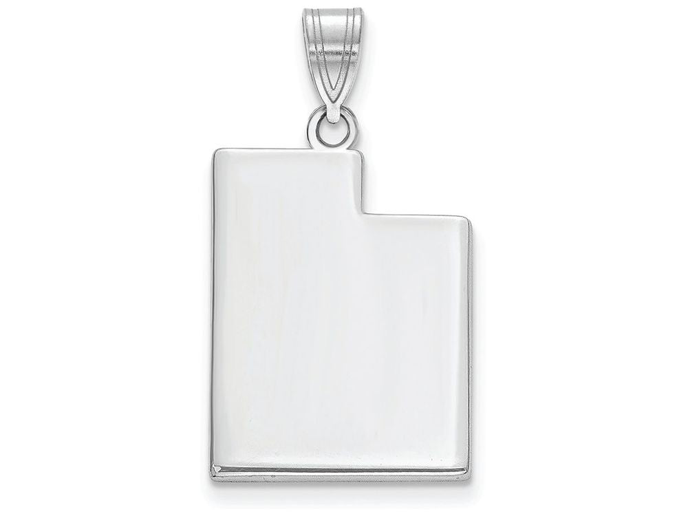 FJC Finejewelers 14k White Gold Ut State Charm Bail Only