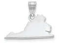 FJC Finejewelers 14k White Gold Va State Charm Bail Only