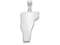 FJC Finejewelers 14k White Gold Vt State Charm Bail Only