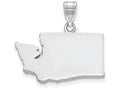 FJC Finejewelers 14k White Gold Wa State Charm Bail Only