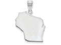 FJC Finejewelers 14k White Gold Wi State Charm Bail Only