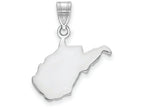 FJC Finejewelers 14k White Gold Wv State Charm Bail Only