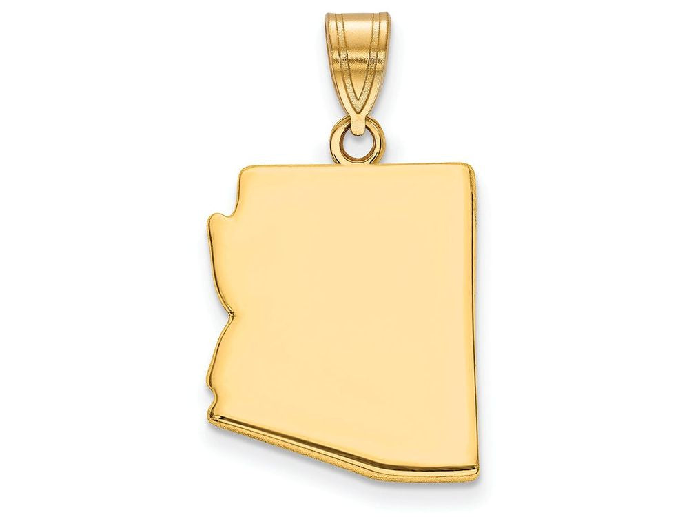 FJC Finejewelers 14k Yellow Gold Az State Charm Bail Only