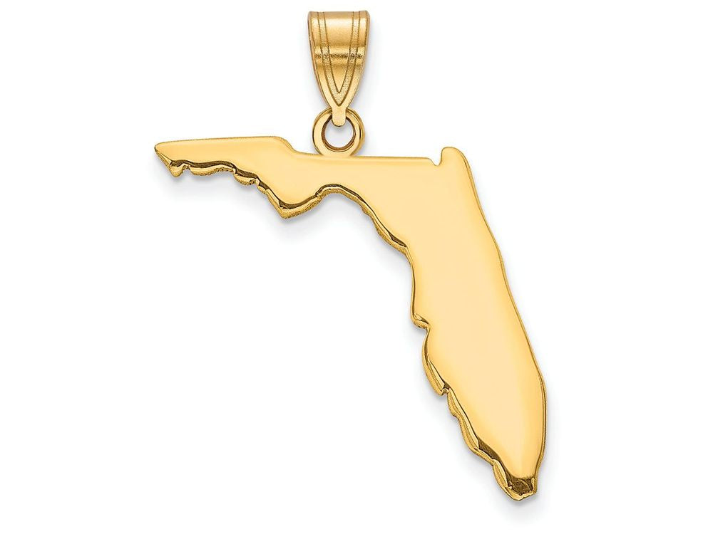 FJC Finejewelers 14k Yellow Gold Fl State Charm Bail Only