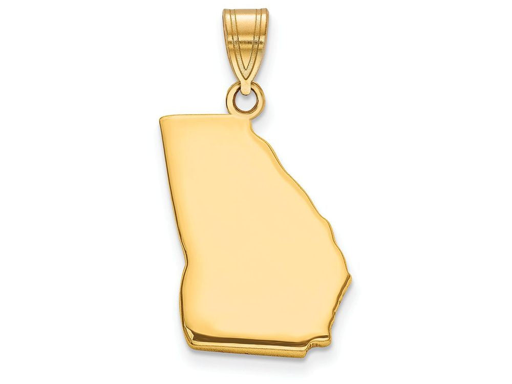 FJC Finejewelers 14k Yellow Gold Ga State Charm Bail Only