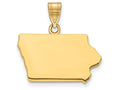 FJC Finejewelers 14k Yellow Gold Ia State Charm Bail Only