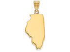FJC Finejewelers 14k Yellow Gold Il State Charm Bail Only