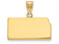 FJC Finejewelers 14k Yellow Gold Ks State Charm Bail Only