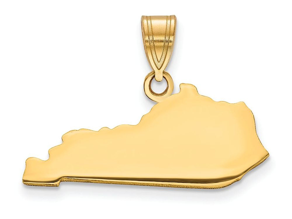 FJC Finejewelers 14k Yellow Gold Ky State Charm Bail Only