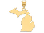 FJC Finejewelers 14k Yellow Gold Mi State Charm Bail Only