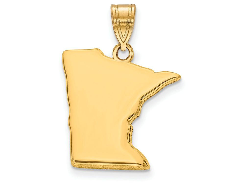 FJC Finejewelers 14k Yellow Gold Mn State Charm Bail Only