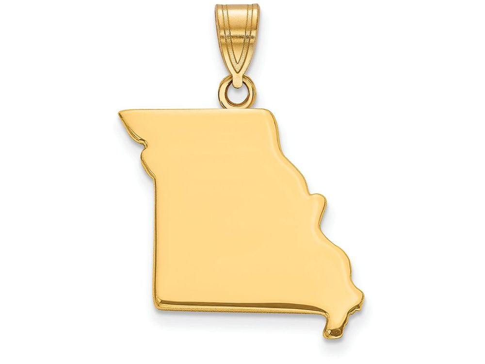 FJC Finejewelers 14k Yellow Gold Mo State Charm Bail Only