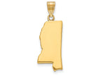 FJC Finejewelers 14k Yellow Gold Ms State Charm Bail Only