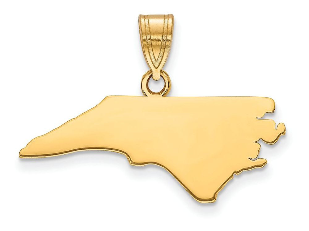 FJC Finejewelers 14k Yellow Gold Nc State Charm Bail Only