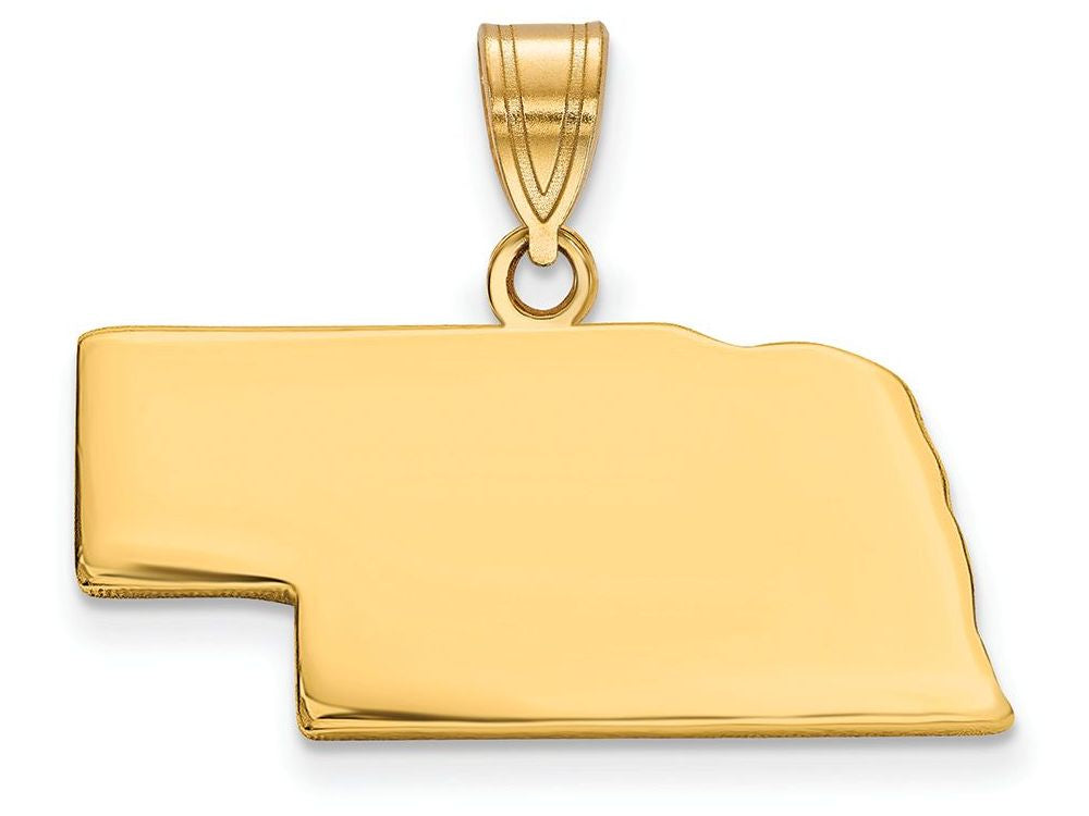 FJC Finejewelers 14k Yellow Gold Ne State Charm Bail Only
