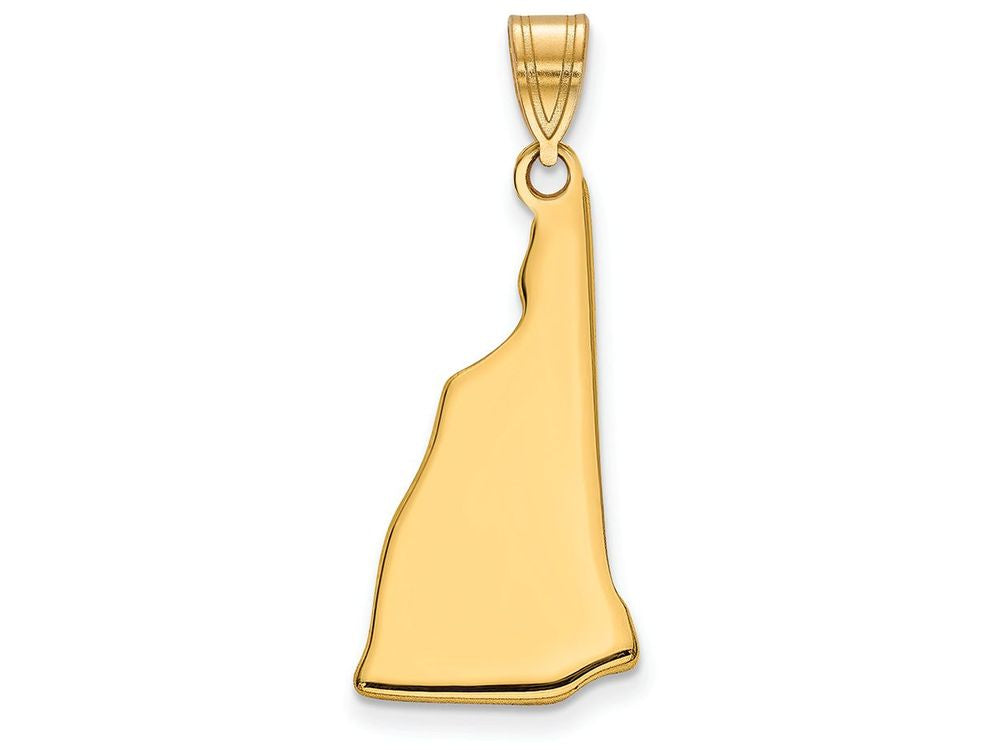 FJC Finejewelers 14k Yellow Gold Nh State Charm Bail Only