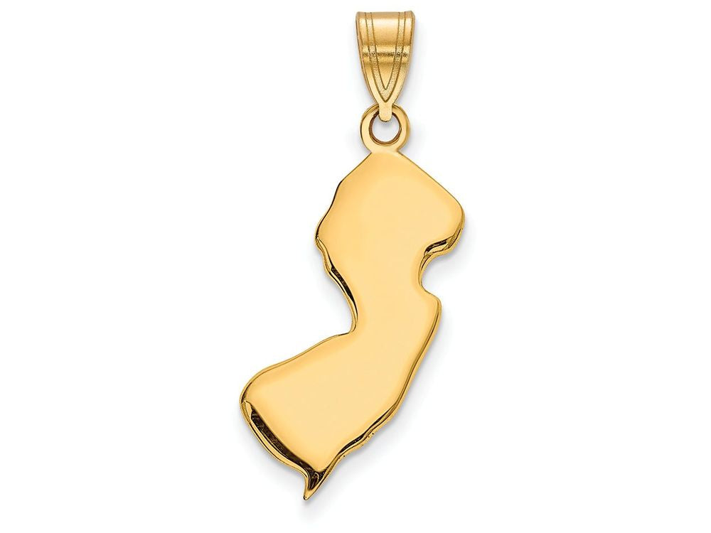 FJC Finejewelers 14k Yellow Gold Nj State Charm Bail Only
