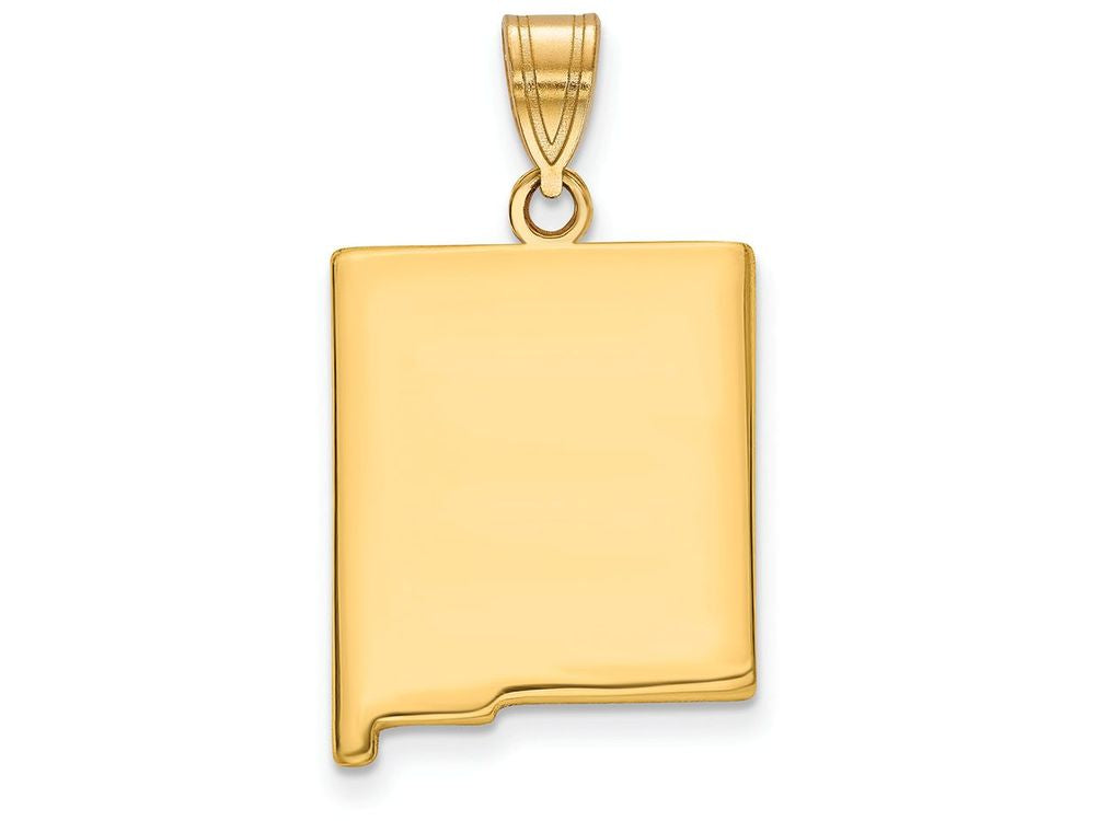 FJC Finejewelers 14k Yellow Gold Nm State Charm Bail Only