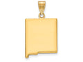 FJC Finejewelers 14k Yellow Gold Nm State Charm Bail Only