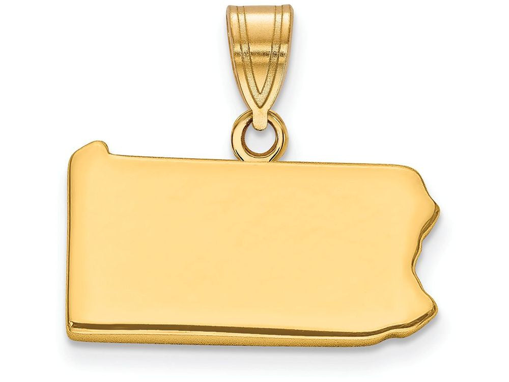 FJC Finejewelers 14k Yellow Gold Pa State Charm Bail Only