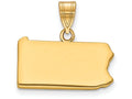 FJC Finejewelers 14k Yellow Gold Pa State Charm Bail Only