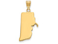 FJC Finejewelers 14k Yellow Gold Ri State Charm Bail Only