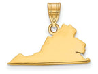FJC Finejewelers 14k Yellow Gold Va State Charm Bail Only