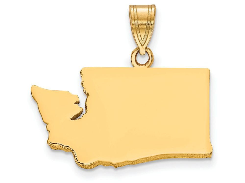 FJC Finejewelers 14k Yellow Gold Wa State Charm Bail Only
