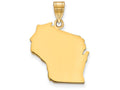 FJC Finejewelers 14k Yellow Gold Wi State Charm Bail Only
