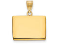 FJC Finejewelers 14k Yellow Gold Wy State Charm Bail Only