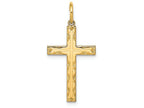 FJC Finejewelers 14k Yellow Gold Laser Designed Cross Charm