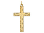 FJC Finejewelers 14k Yellow Gold Laser Designed Cross Charm