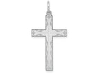 FJC Finejewelers 14k White Gold Laser Designed Cross Charm