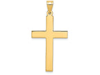 FJC Finejewelers 14k Yellow Gold Sand Blasted Cross Charm