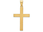 FJC Finejewelers 14k Yellow Gold Sand Blasted Cross Charm