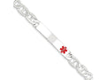 FJC Finejewelers Sterling Silver Polished Medical Anchor Link Id Bracelet
