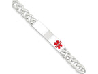 FJC Finejewelers Sterling Silver Polished Curb Link Medical ID Bracelet
