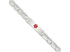 FJC Finejewelers Sterling Silver Polished Medical Anchor Link Id Bracelet