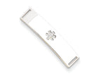 FJC Finejewelers Sterling Silver Non-enameled Medical Id Plate Tag