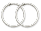 FJC Finejewelers 14k White Gold Non-pierced Earring Hoops Earrings