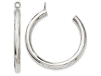FJC Finejewelers 14k White Gold Polished Tube Hoop Earring Jackets