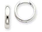 FJC Finejewelers 14k White Gold Hinged Hoop Earrings