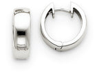 FJC Finejewelers 14k White Gold Hinged Hoop Earrings