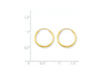 FJC Finejewelers 14k Yellow Gold 1.5mm Polished Round Endless Hoop Earrings