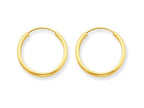 FJC Finejewelers 14k Yellow Gold 1.5mm Polished Round Endless Hoop Earrings