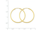 FJC Finejewelers 14k Yellow Gold 1.5mm Polished Round Endless Hoop Earrings